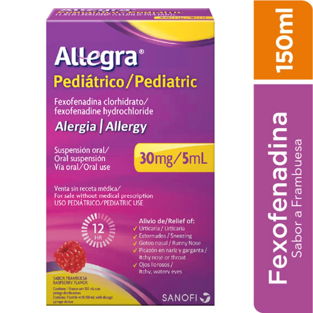Allegra Pediátrico 30Mg/5mL Suspensión Oral Frasco X 150 mL